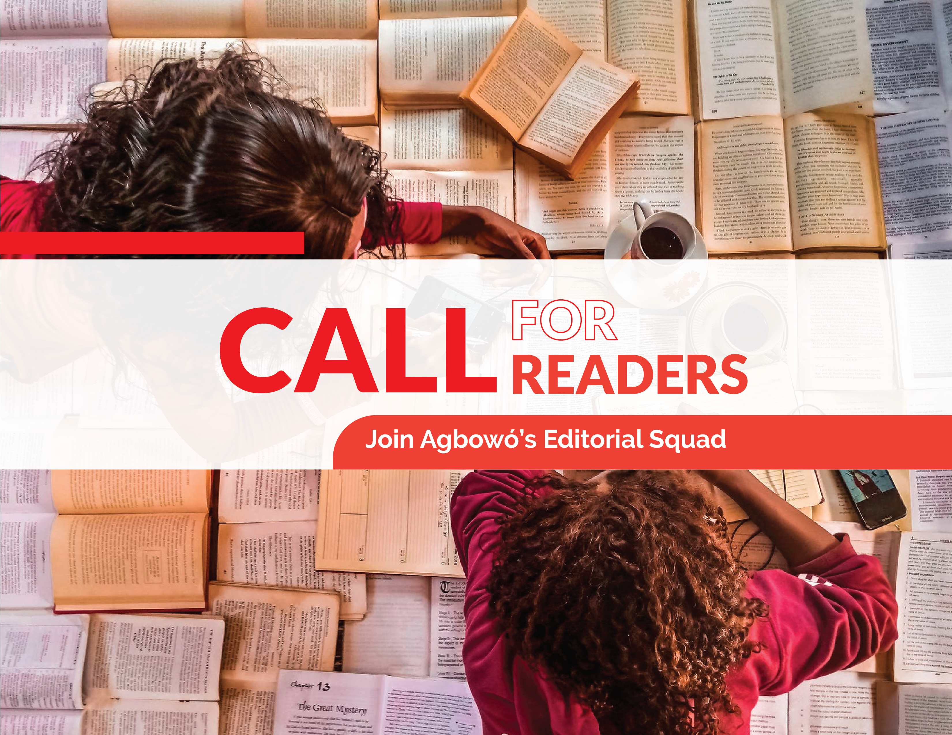 Agbowo Call for Readers