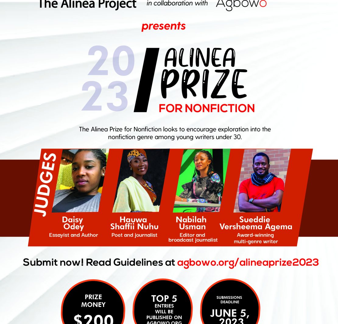 Alinea Prize for Non Fiction Agbowo 2023