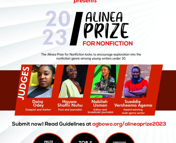 Alinea Prize for Non Fiction Agbowo 2023